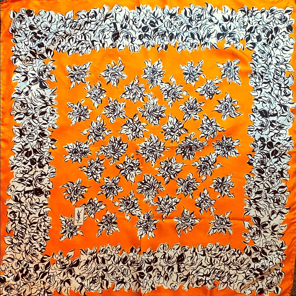 Vintage Yves St. Laurent silk scarf